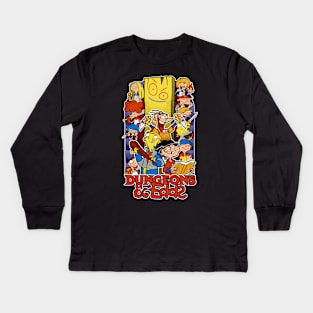 Dungeons and Edds - RPG 90s Animation Kids Long Sleeve T-Shirt